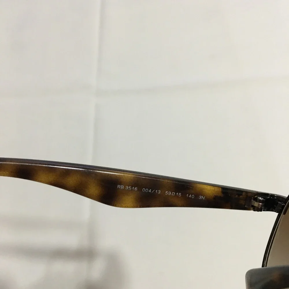 Ray-Ban RB3516 Polished Gunmetal Brown Sunglasses 004/13 Italy Frame Only
